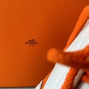 Hermes | Shoes | Absolutely Like New Mint Hermes Orange And White